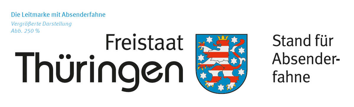 Die Leitmarke mit Absenderfahne