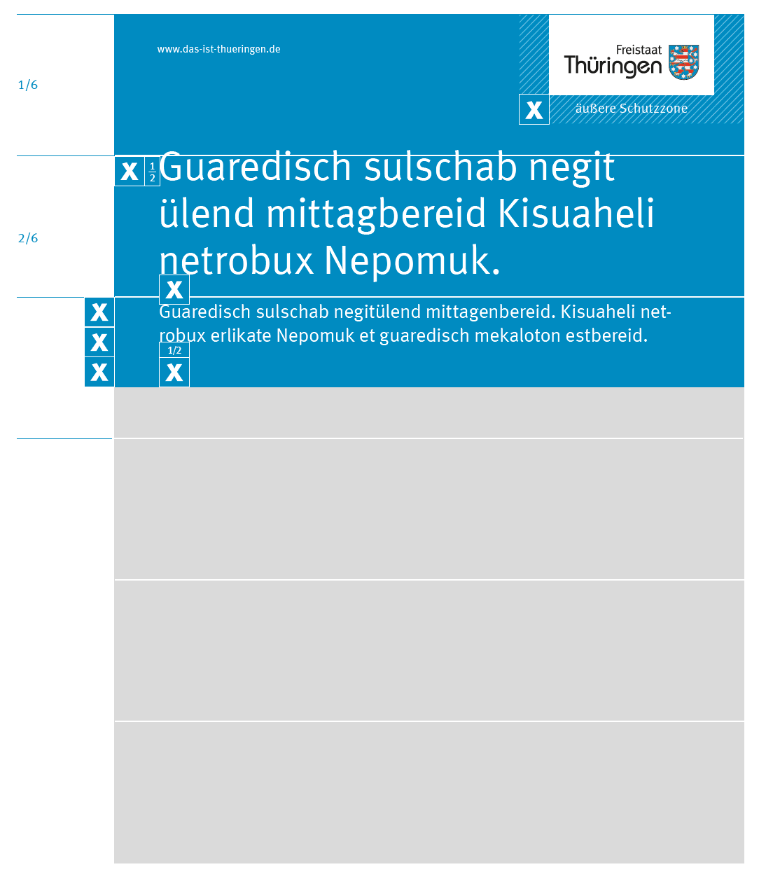 Titelbild und Platzierung der Elemente