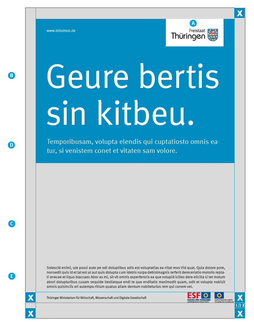 Anzeige ganzseitig Vermaßung - Maße