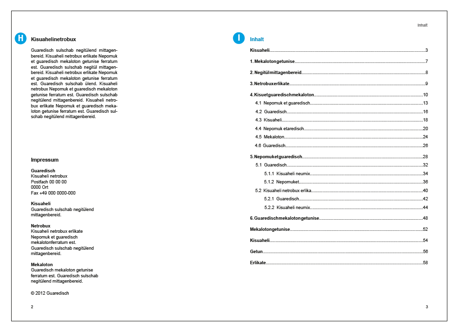 Wissenschaftlicher Bericht/Studie (Innenseiten) - Seite 1