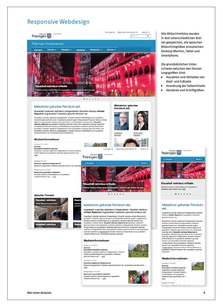 Online-Stylequide - Responsive Webdesign