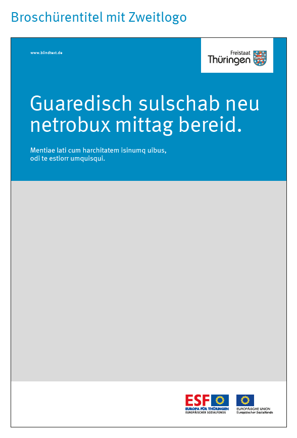 Broschürentitel mit Zweitlogo