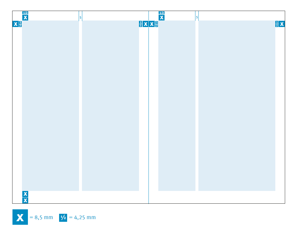 Innenseiten (Satzspiegel und Spaltenraster) - Seite 1