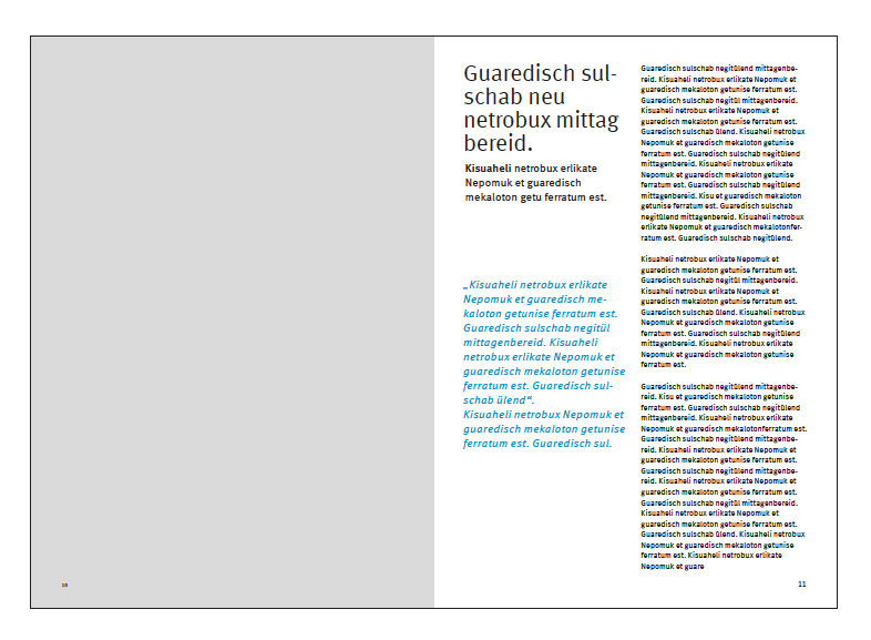 Innenseiten (Gestaltungsbeispiele) - Seite 1