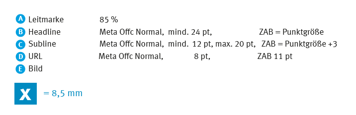 Titelseite mit Bildmotiv (Vermaßung) - Anmerkung