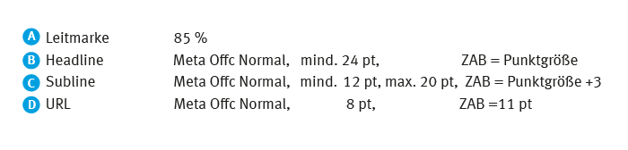Titelseite ohne Bildmotiv (Vermaßung) - Anmerkung