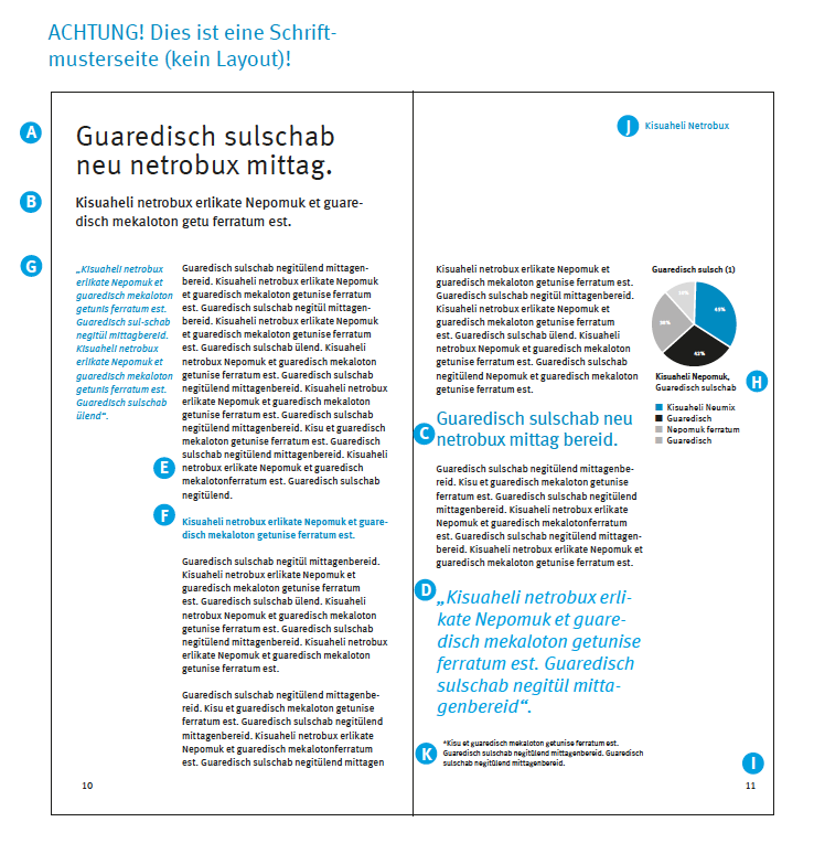 Innenseiten (Schriften und Schriftgrößen)