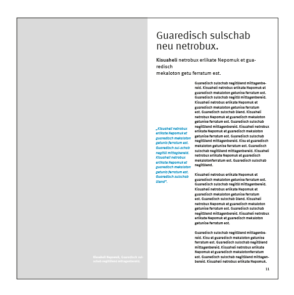 Innenseiten (Gestaltungsbeispiele) - Seite 1