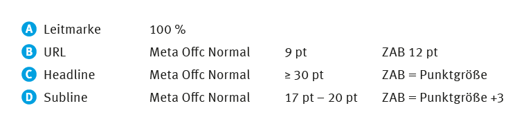 Titelseite ohne Bildmotiv (Vermaßung)