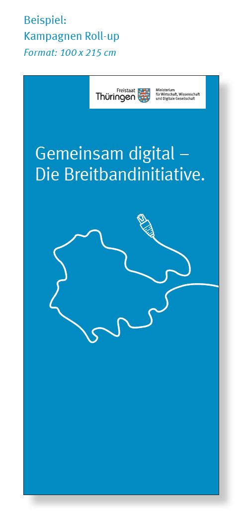 Beispiel: Kampagnen Roll-up Format: 100 x 215 cm