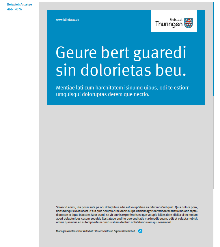 Platzierung Anzeige für Ministerien und Partner