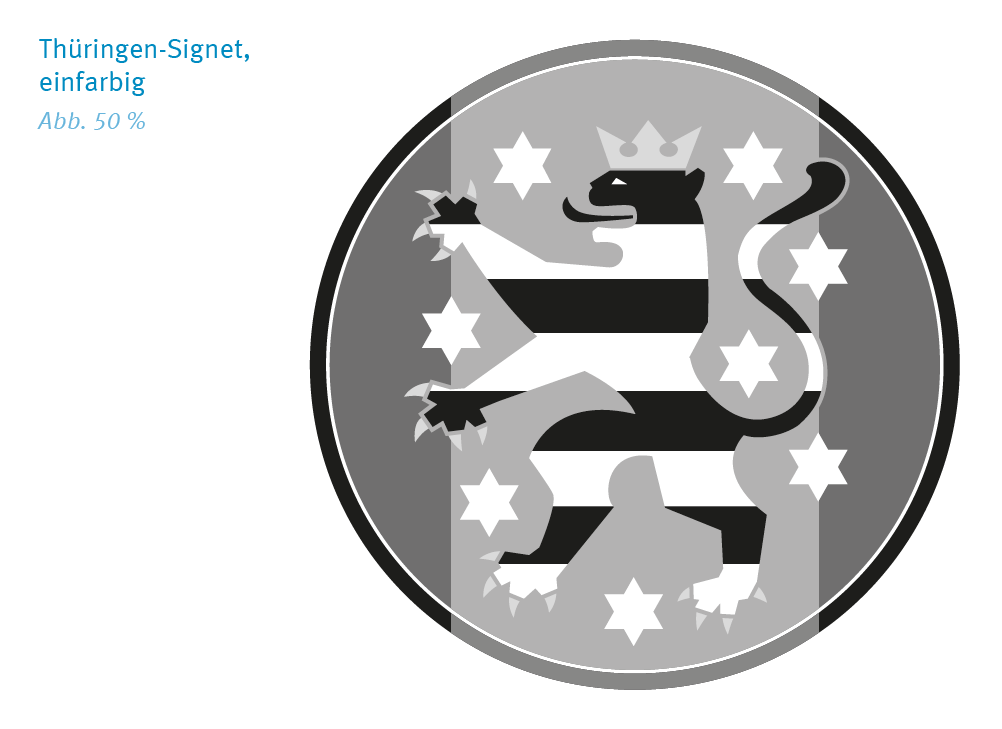 Thüringen-Signet, einfarbig